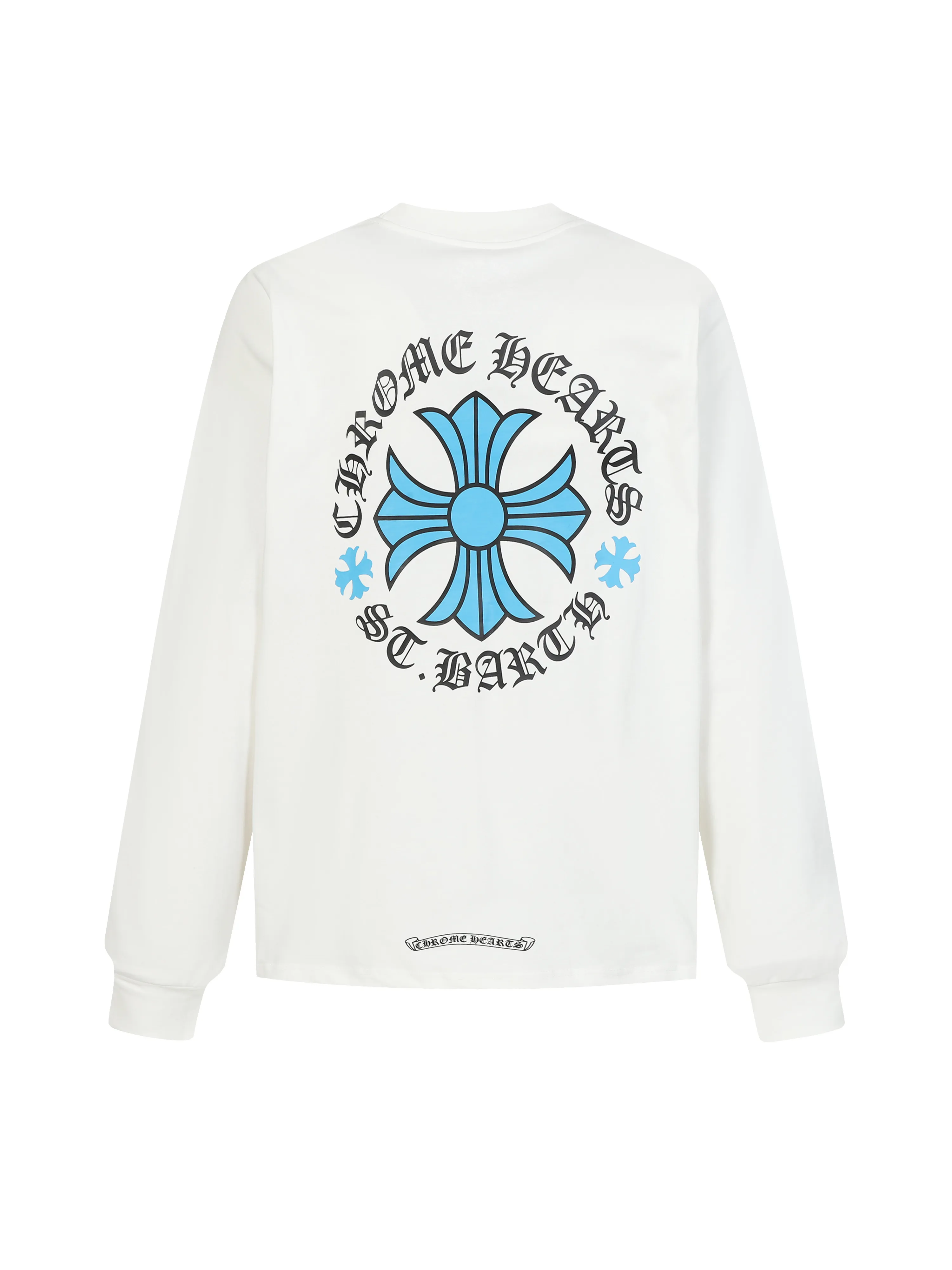 🅿️270 Come Hearts/Cro Hearts Limited Blue Cross Printed Long Sleeve, Autumn and Winter King! Chest pockets, high weight threads on collar and cuffs, custom woven and dyed 280g double yarn pure cotton fabric, washed anti-counterfeiting tags and other accessories are all correct versions, super conspicuous, super pretty, super stylish, same style for men and women! The overall upper body highlights fashion and individuality, and it is a recommended T-shirt for couples to wear together!! Color: black/white Size: XS-L